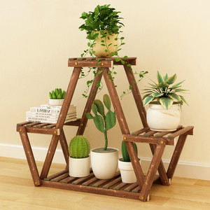 Étagère en bois d'<span class=keywords><strong>eucalyptus</strong></span> multicouche en gros pour une utilisation en intérieur, étagère pour plantes succulentes, étagère pour la maison et le jardin, 3 kg, montage, étagère de balcon - Product Image 3