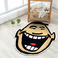 Tapis à découper violet du dessin animé celeron, carpette de porte en acrylique, Durable et personnalisée à la main, 1 pièce