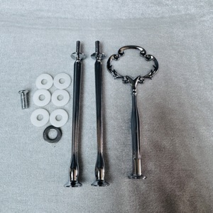 Vàng 3 tầng 2 lớp bánh đứng phần cứng cho đám cưới trái cây tấm tráng miệng bánh đứng xử lý phù hợp phần cứng kim loại đứng - Product Image 6