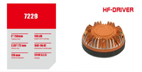 Haut-parleur de scène professionnel HF 2 pouces 170 mm, aimant en ferrite, bobine mobile 72 mm, 120 W AES, 105 dB, diaphragme en titane pour enceinte Line Array