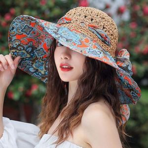 Chapeau de soleil Fedora à large bord pour la plage et le bord de mer, respirant, tendance estivale, idéal pour les vacances et les sorties - Product Image 3