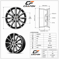 Jantes forgées CF 19 20 21 pouces 5x120 5x112 PCD compatibles avec BMW M2 G87 M3 G80 M4 G82 M5 F90 M8 Jantes personnalisées ODM