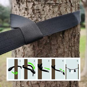 Outdoor Camping Clothesline Rope With 19 <b>Hooks</b> Portable Storage Strap For Tent Gear And Clothing Drying - Product Image 5