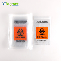 YT Bagmart Biologische Beutel für Laboranwendungen Hochwertige LDPE Einwegbeutel in Rot und Gelb
