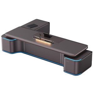 High-Tech Luxury MFC Board Executive Office Desk Gestionnaire en forme de L de grande taille en chêne MDF Style industriel moderne pour les écoles et les hôpitaux - Product Image 5