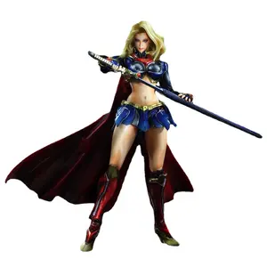 PA sanat 25cm Supergirl süper kahraman aksiyon figürü oyuncakları