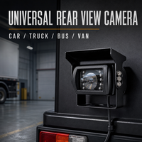Kamera Mundur Universal SMARTOUR Tahan Air 1080P untuk Truk, Bus, Van, dengan Night Vision, Garis Panduan Parkir, 12V, Asisten Mundur Kendaraan