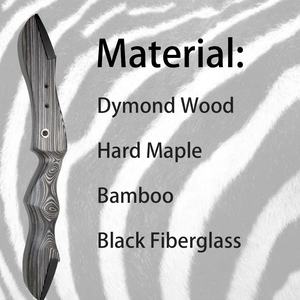 Arc recourbé noir puissant en <span class=keywords><strong>bois</strong></span> de 62 pouces <span class=keywords><strong>pour</strong></span> la chasse au tir à l'arc - Product Image 2