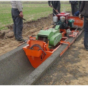 China beste <span class=keywords><strong>U</strong></span>-Form Beton Wasser Entwässerung kanal Herstellung Maschine Autobahn Entwässerung Graben Verlege maschine - Product Image 4