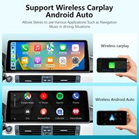 Layar Ultra-tipis 12,8 inci 2400*900 Wireless CarPlay AndroidAuto GPS OBD2 untuk BMW Seri 3/5 E90/E92/E93/E60/E61 2005-2011