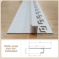 Profilé LED linéaire encastré en aluminium pour plafond, diffuseur mural en plâtre, éclairage décoratif pour intérieur