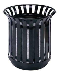 Vente en gros d'usine de mobilier urbain poubelle avec <span class=keywords><strong>cendrier</strong></span> jardin parc <span class=keywords><strong>extérieur</strong></span> en acier inoxydable <span class=keywords><strong>extérieur</strong></span> noir rond durable - Product Image 1