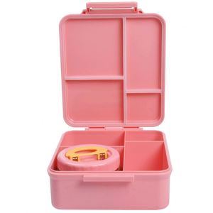 SKIEXOAD Bento <b>Box</b> for Kids - Insulated <b>Lunch</b> <b>Box</b> With 8oz Thermos Food Jar Leak-proof <b>Lunch</b> Containers With 4-<b>compartment</b> and - Product Image 1