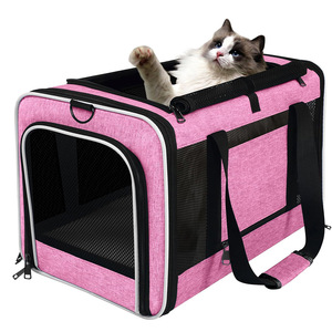 Transportín Portátil y Transpirable para Mascotas, Apto para Perros Pequeños y Gatos, para Viajes al Aire Libre y Uso en el Automóvil - Product Image 1