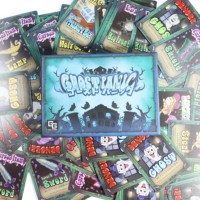 GHOST PANIC Jeu de cartes d'horreur, jeu de société Maison Hantée pour adultes, fête d'Halloween, dés, impression personnalisée, papier écologique