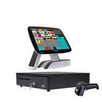Sistema POS Todo en Uno Zhongji A7D con Pantalla Táctil Blanca de 15 Pulgadas, Windows 10, Intel Quad-Core, 8GB/16GB de RAM DDR4, Almacenamiento de 64/128/256GB