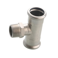 DVGW WRAS WATERMARK Matériel de plomberie EN10312 Acier inoxydable 304 316L Inox M Profile Pro Press Pipe Fittings