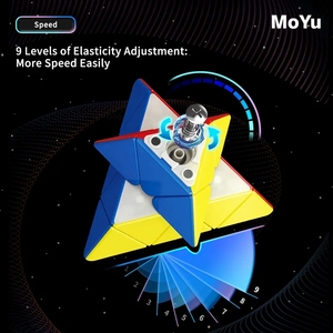 NOUVEAU 2023 MF8851-52 <span class=keywords><strong>Moyu</strong></span> <span class=keywords><strong>cube</strong></span> RS Pyramide magnétique Speed cube3x3 Maglev cubes magiques puzzle jouets éducatifs enfants - Product Image 5