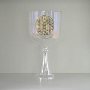 HF Cosmic Light <span class=keywords><strong>Crystal</strong></span> Singing Heiliger Gral mit Blumen klang heilung und Therapie Quarzkristall-Gesangs kelch - Product Image 3