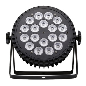 Phẳng LED <span class=keywords><strong>PAR</strong></span> ánh sáng 18x10w RGBW 4 trong 1 25 độ màu <span class=keywords><strong>DMX</strong></span> 512 kiểm soát 8 cái/lốc Disco DJ câu lạc bộ đêm sân khấu chiếu sáng - Product Image 1