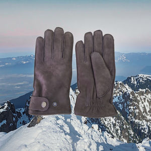 Gants en cuir <span class=keywords><strong>nubuck</strong></span> pour <span class=keywords><strong>homme</strong></span>, cuir suédé <span class=keywords><strong>nubuck</strong></span> de luxe avec ceinture réglable - Product Image 5