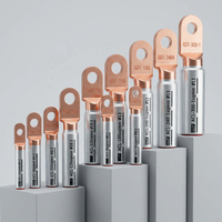 Connecteur de câble bimétallique série ACL T2 en cuivre pur et aluminium, soudé par friction, type anneau, pour fils électriques