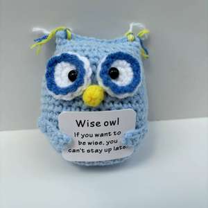 100 Stile Handgefertigte Positive Kartoffel Inspirierende Häkel-Katze Gestrickte Puppe Emotionale Unterstützung Niedliche Gestrickte Positive Katze - Product Image 5