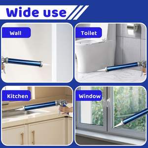 Pistola de silicona de doble empuje de polipropileno de 600 ml para calafateo de salchichas, herramienta manual - Product Image 5