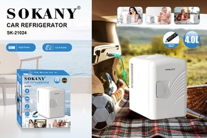 Mini <span class=keywords><strong>réfrigérateur</strong></span> de voiture Sokany 4L, petit <span class=keywords><strong>réfrigérateur</strong></span> domestique pour dortoir, réfrigération à <span class=keywords><strong>porte</strong></span> unique, <span class=keywords><strong>réfrigérateur</strong></span> de voiture à double usage - Product Image 5