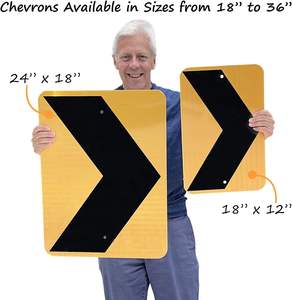 لوحة إشارة مرور عاكسة من الألومنيوم، لافتة توجيه مرورية عالية القوة ومقاومة للتآكل للطرق البلدية والبلدية - Product Image 5