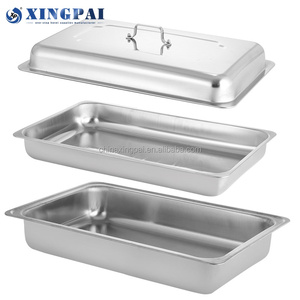 XINGPAI restaurant <strong>equipment</strong> 9L stainless steel folding buffet stove food warmer dinner tray chafing dish