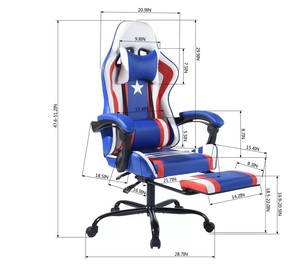 Liaison tout métal Vente en gros bon marché Noir rouge Chaises de jeu de course Chaises de siège de jeu de <span class=keywords><strong>bureau</strong></span> Chaises de <span class=keywords><strong>bureau</strong></span> - Product Image 6
