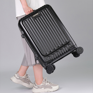 Bagage à main <span class=keywords><strong>avec</strong></span> poche avant, <span class=keywords><strong>valise</strong></span> <span class=keywords><strong>cabine</strong></span>, poche avant, <span class=keywords><strong>valise</strong></span> ABS PC <span class=keywords><strong>avec</strong></span> <span class=keywords><strong>chargeur</strong></span> <span class=keywords><strong>USB</strong></span>, <span class=keywords><strong>valise</strong></span> 20 pouces blanche - Product Image 4