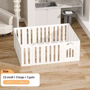 <span class=keywords><strong>Parc</strong></span> d'activités intérieur respirant et imperméable pour petits chiens et Bichon Frise - Modèle B de conception optimisée pour la sécurité des animaux de compagnie - Product Image 6