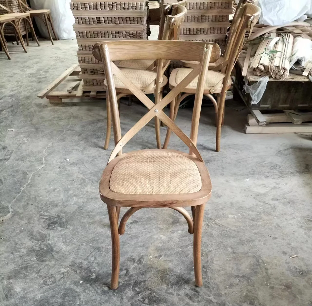 英国アンティーク木製コムバックチェア/ダイニングイス/椅子(89-222-1)