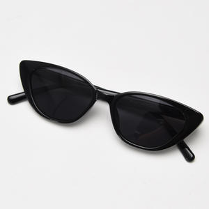 新しい個性的なプラスチック製の小さな楕円形のTR90フレーム、キャットアイシェード、べっ甲柄、ファッショナブルなイレギュラーレトロ偏光サングラス - Product Image 2