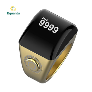 Equantu App Control Qibla Smart Tasbih Zikr Ring BT Azan Clock Regalo musulmán impermeable con estuche de resina - Product Image 5