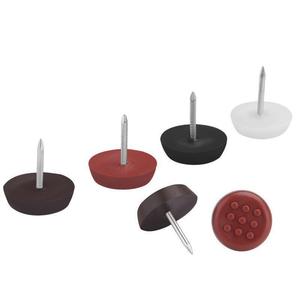 Patins de protection pour pieds de chaise, en plastique blanc, antidérapants, pour meubles - Product Image 5