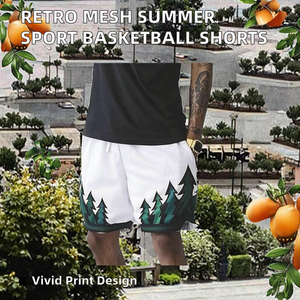 Pantalones Cortos Deportivos de Verano para Hombre, Estilo Casual, Sublimados, de Poliéster, para Gimnasio, Baloncesto y Uso Diario - Product Image 2