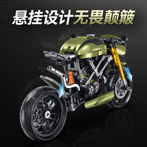 60547 Ducati 848 Bloques de Construcción de Motocicleta, Juguete para Niños, Modelo de Juguete para Niños - Product Image 3