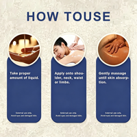 Liquide Apaisant et Chauffant à Base de Plantes pour le Corps, Extrait Naturel de Plantes, Soin Corporel pour Massage Externe Relaxant et Soins de la Peau