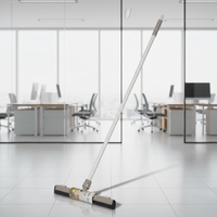 Squeegee pour sol et fenêtre à long manche de 55 cm, en plastique PP coloré, avec une capacité de nettoyage magique pour le nettoyage des sols