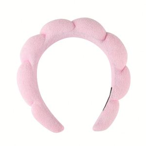 Diadema de esponja con diseño de nube esponjosa y trenzado, de perfil alto y ancho, suave, para maquillaje, yoga, lavado facial y cuidado de la piel, ideal como regalo - Product Image 3