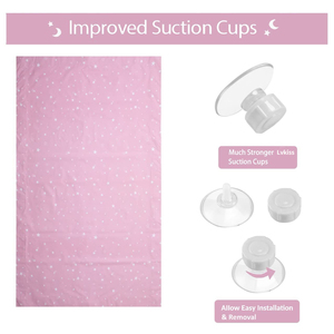 Hút di động Rèm Con lăn màu đen ra từ có thể tháo rời màn rèm hút Cup bóng râm - Product Image 3