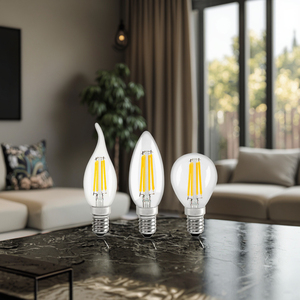 WOOJONG Infinity - Luces LED de Tungsteno Edison C35 Regulables, Tipo Vela, E27/E14-220V, Residenciales, Sin Efecto Estroboscópico, 3000k-6500k - Product Image 4