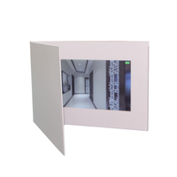 Libro de Video de Tapa Dura en Blanco Estilo Álbum de Invitación de Papel con Pantalla LCD TFT de 4.3, 5 y 7 Pulgadas para Venta al por Mayor