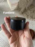 Bougie en cire de soja en céramique noire mate avec couvercle, aromathérapie, logo personnalisé, cadeau de voyage, mariage, décoration parfumée pour la maison, chambre à coucher