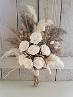 Boho mariage pampa herbe blanc rose bouquet pour arrangement bureau ornements cadeau