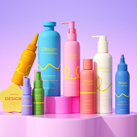 Kit de soins capillaires en plastique avec logo personnalisé emballage distributeurs de savon liquide cosmétique flacon pompe de pulvérisation de lotion pour les soins de la peau