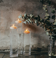 Bougie flottante de luxe, cire de bougie flottante créative, adaptée aux décorations de mariage et aux centres de table de fête.